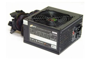 LOGISYS Computer PS600XBK 600 W ATX12V SLI Ready Power Supply Black  120mm Ball - Image 1 of 4