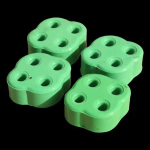 Mazda MX5 Mk2/2.5 1.6 or 1.8 Green Poly Exhaust Mounts Full Set - Picture 1 of 7