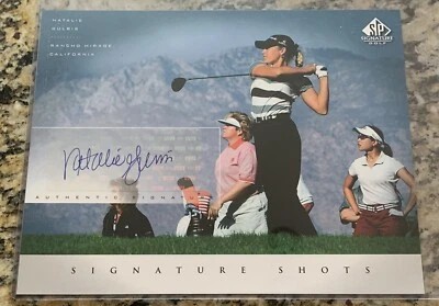 Natalie Gulbis LPGA 2004 Upper Deck SP Signature Golf 8x10 SP Photo Card - Image 1 of 2