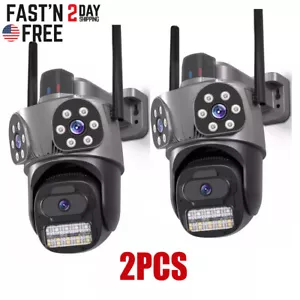 ICSEE 3-Lens 9MP WIFI Security Camera PTZ IP Night Vision Waterproof CCTV Cam US - Picture 1 of 24