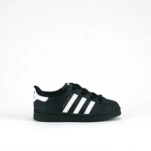 Adidas Originals Infant & Toddlers' Superstar Shoes Black/White EF5396 e - Picture 1 of 5