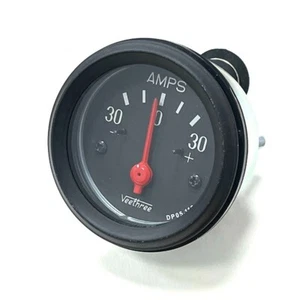 52mm Panel Mount Amperemeter Max 30A 12/24V Oldtimer beleuchtet 160697 - Bild 1 von 2