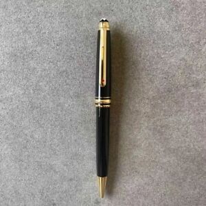 Luxury 163 Resin ATW 80 days Series Black+Gold Clip 0.7mm Ballpoint Pen