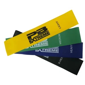 Extreme Mini Band Resistance Loop Exercise Bands Set of 4-9" by 2" - Picture 1 of 6