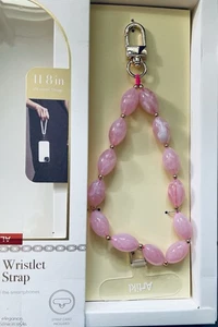 Artikl Universal Armband Handyband Rosa Rosenquarz Perlen Charm Design NEU - Bild 1 von 5