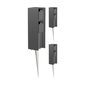 Garten-Steckdosen-Säule POMI mit Erdspieß für außen, IP44, 2-fach, eckig, - Bild 1 von 29