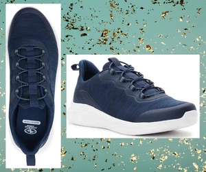 Athletic Works leichte einfache An- und Ausziehschuhe niedrig blau Herrengröße 9,5 - Bild 1 von 18