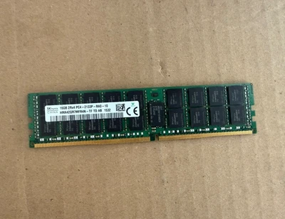 SK Hynix 16GB PC4-2133P-R 2Rx4 ECC HMA42GR7MFR4N-TF 288-PIN DIMM Server Memory - Image 1 of 2