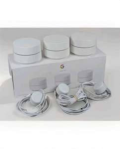 Google Wi-Fi, AC1200, Mesh Wi-Fi System, 4500 Sq Ft Coverage - 3 pack Home Nest - Picture 1 of 4