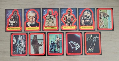 1977 Topps Star Wars Series 2 ... Complete  11 Sticker Set ... NrMt - Image 1 of 2