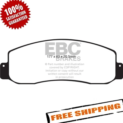 Pastilhas de freio dianteiras EBC DP41777R Yellowstuff para 2008-2010 Ford F-350 Super Duty - Imagem 1 de 4
