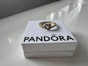 Pandora Timless Wishbone Herz Ring gold Gr. 56 - Bild 1 von 3