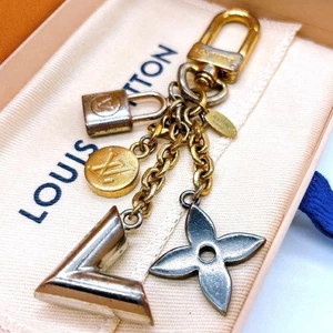 LOUIS VUITTON Key Chain Kaleido V Gold Authentic From Japan - Picture 1 of 24