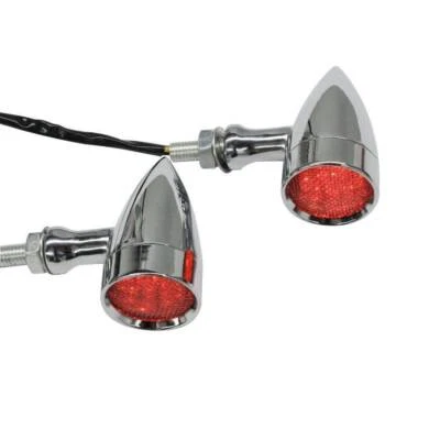 For Harley Davidson Sportster Fatboy Softail Dyna Motorcycle Turn Signals Lights - Image 1 of 4