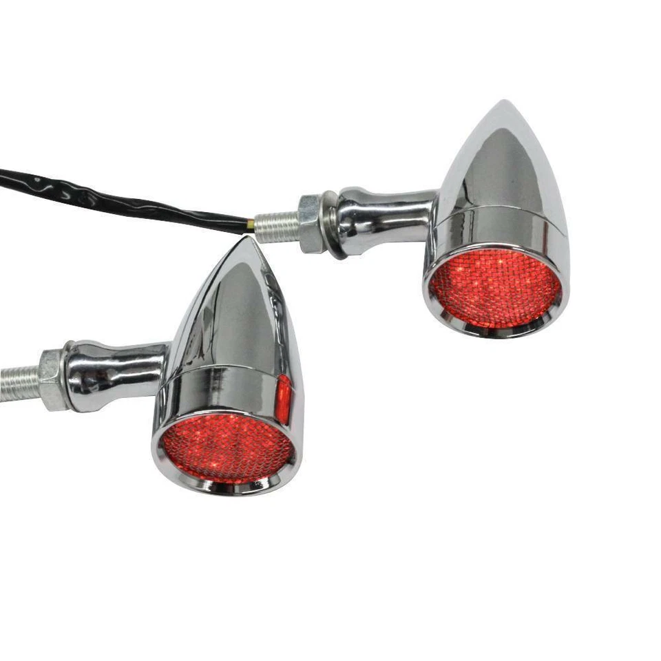For Harley Davidson Sportster Fatboy Softail Dyna Motorcycle Turn Signals Lights Foto 1 de 4