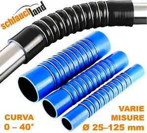 ULTRA-FLEX TUBO flessibile CURVA 0-40° Gradi SILICONE Manicotto Gomma Corrugato - Afbeelding 1 van 7