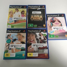 PS2 Singstar Pop Hits Pop 80's Rocks! ABBA 5 Games Bundle Lot Playstation 2 PAL