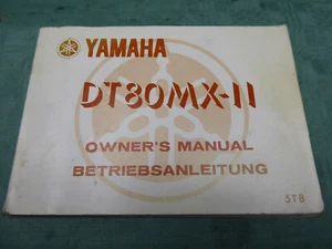 HANDBUCH YAMAHA DT 80 MX-II 1982 OWNERS MANUAL BEDIENUNGSANLEITUNG - Picture 1 of 3