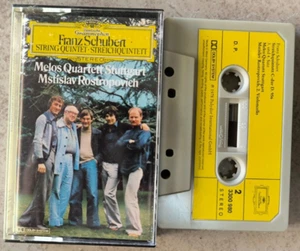 Schubert - String Quintet Melos Quartet Rostropovich WG DG Cassette Tape NM - Picture 1 of 1