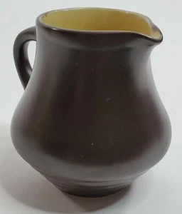 Noritake Folkstone Genuine Stoneware Creamer Only Brown Yellow 4” Tall - Picture 1 of 12