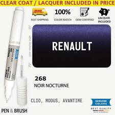 268 Touch Up Paint for Renault Black CLIO MODUS AVANTIME NOIR NOCTURNE Pen Stick
