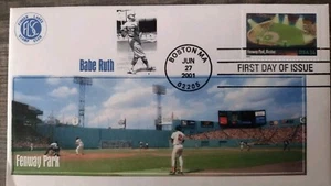 Fenway Park Babe Ruth Legendary Playing Fields Stamp MLB.First Day Issue Fenway - Picture 1 of 1