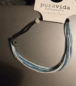 Pura Vida Bracelets Custom Colors Teal, Bluetooth, White, Dysautonomia Awareness - Picture 1 of 4