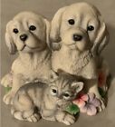 Leonardo Collection ‘2 Puppies & Kitten’ Soft Impressions Angel Resin Figurine