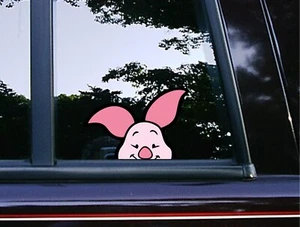 Piglet Peeker Peeking Window Vinyl Car Decals Stickers Winnie The Pooh Stickers - Picture 1 of 5