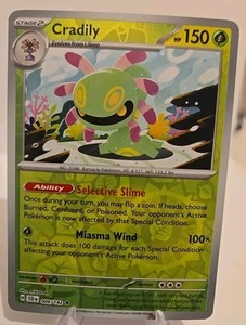 Cradily 006/142 Sv07:POKÉMON Stellar Crown Reverse Holo - Picture 1 of 2