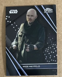 2023 TOPPS STAR WARS CHROME BLACK MIGS MAYFELD # 32 BASE CARD - Picture 1 of 2