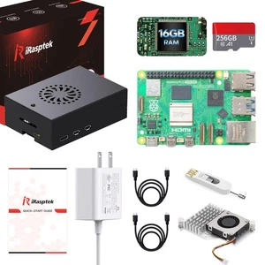 Starter Kit for Raspberry Pi 5 16GB RAM-Pre-Loaded with 256GB Edition Raspber... - Picture 1 of 8