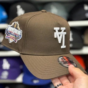 New Era LA Dodgers Upside Down '40th Anniversary' A-Frame Brown 9FORTY Snapback - Picture 1 of 4