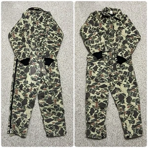 Vintage Walls Blizzard Pruf Insulated Camo Coveralls Large Regular Made In USA - Picture 1 of 9