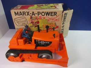 Vintage MARX A POWER GIANT BULLDOZER SPIELZEUG komplett BOXED - Bild 1 von 17