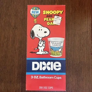 Snoopy and The Peanuts Gang Dixie Tassen 3 Unzen versiegelte Schachtel 200 Tassen insgesamt - Bild 1 von 4