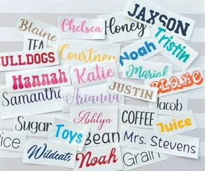 Name Decal, Name Sticker, Custom Stickers, Custom Name Sticker, Decals For Cars - Picture 1 of 8