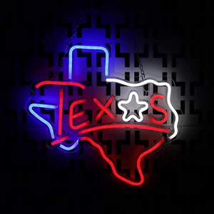 Texas Neon Sign Texas Longhorn Neon Light Lone Star LED Neon Sign for Wall Decor - Picture 1 of 12