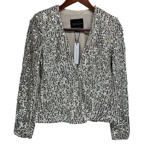 Sanctuary Charmed Champagne Sequin Blazer Womens Small NWT - Picture 1 of 8