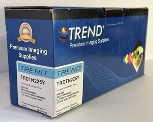 Brother TN-225Y Compatible YELLOW Cartridge / Made in the USA / NEW-Sealed Bag - Picture 1 of 2