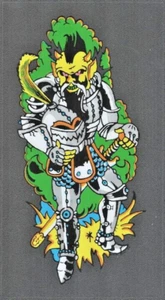 Grateful Dead Vintage Decal Sticker | Samurai Skeleton Demon in Armor NOS Unused - Picture 1 of 1