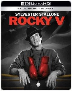 Rocky V 5 Five Limited Edition New 4K Ultra HD Region B Blu-ray + Steelbook - Picture 1 of 1