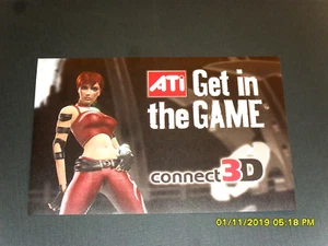 Aufkleber/Sticker--- ATI Get in the Game - connect 3D - Picture 1 of 1