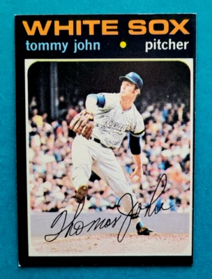 1971 Topps #520 Tommy John Chicago White Sox Baseball Card EX/VG - Image 1 of 2