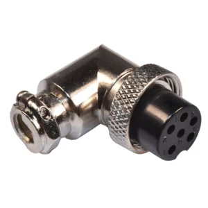 6-Polig Mikrofon Winkel 90° Kupplung Stecker für CB-Amateurfunk Ham Radio - Bild 1 von 1