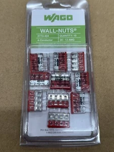 WAGO Wall-nuts 2773-404 4-conductor 10 Qty - Picture 1 of 11