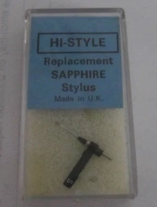 VINTAGE GENUINE HI-STYLE REPLACEMENT SAPPHIRE STYLUS NEEDLE - PHILLIPS GP212 - Picture 1 of 2