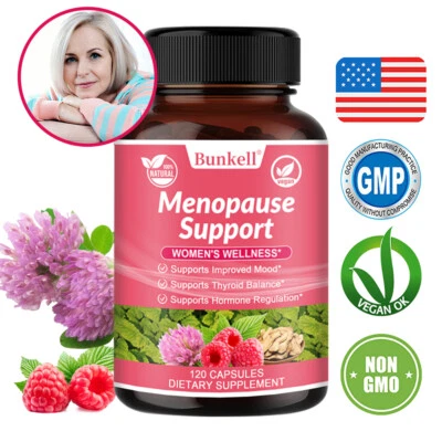 Apoyo a la menopausia Estrógeno Equilibrio Regular Estado de ánimo Menopausia 120 Cápsulas Foto 1 de 4