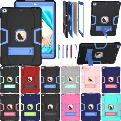 For iPad 7th 6th 5th Gen/Mini/Air 2/Pro Shockproof Rugged Armor Hard Case Cover - Image 1 of 4