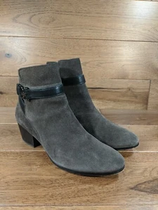 Botas COACH ""Paulina"" para mujer de gamuza marrón oscuro con cremallera lateral talla 7,5 b - Imagen 1 de 12